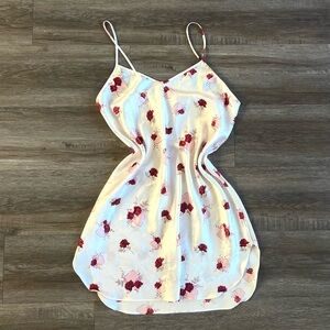 Vintage Valentine’s Day Floral Heart Strap Dress